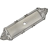 Cosmas 10 Pack 9467SN Satin Nickel Knob Backplate 4-3/16 Inch | Knob Backplate Design | 4-3/16 Inch Overall | Kitchen, Bathroom &amp; Dresser Hardware