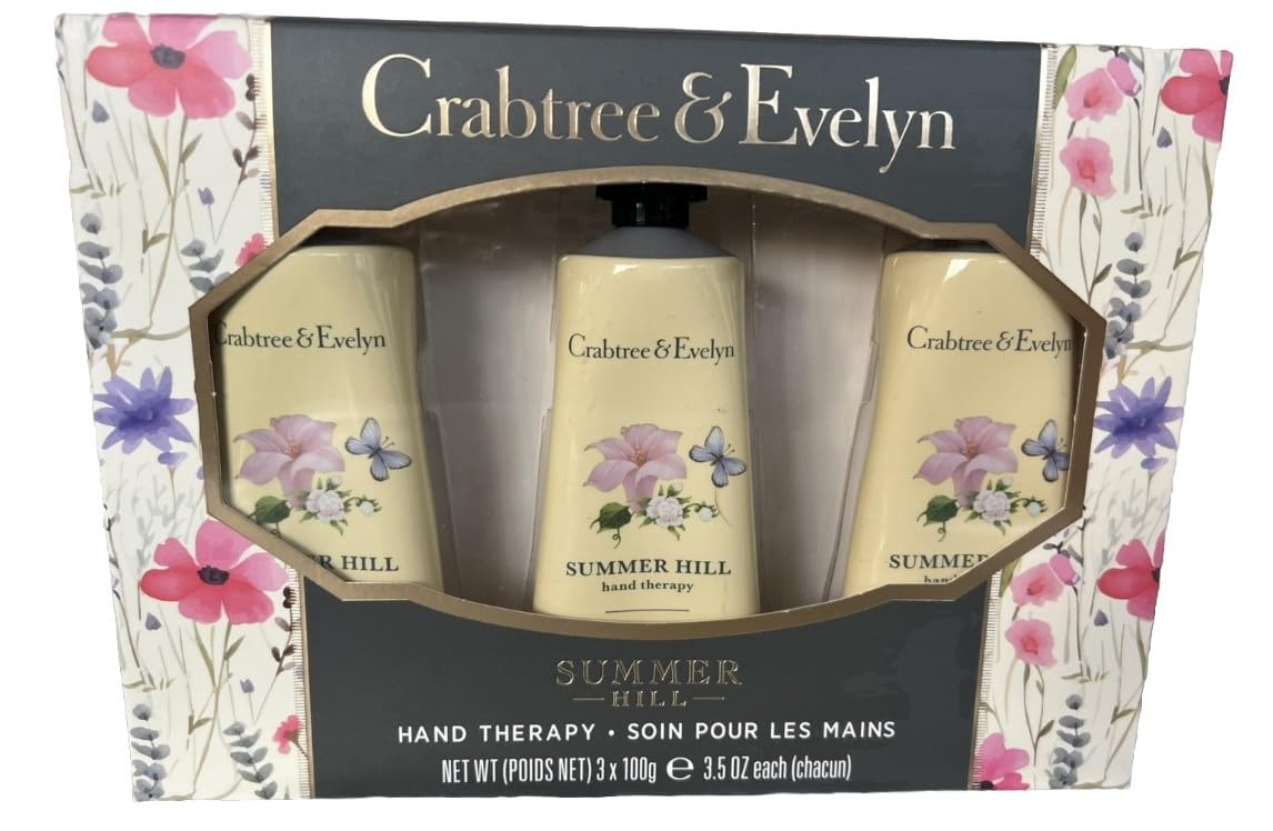 CRABTREE & EVELYN Summer Hill Hand Therapy Gift Set (Set of 3)