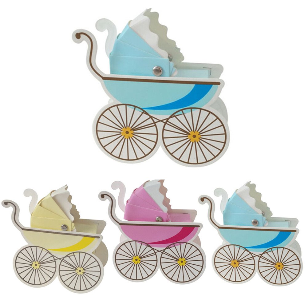 TOYMYTOY Wedding Candy Box Stroller Shape Party Favour Boxes 30 Pack for Baby Shower Wedding Event Supplies 3.5X2.4X1.2 Inch