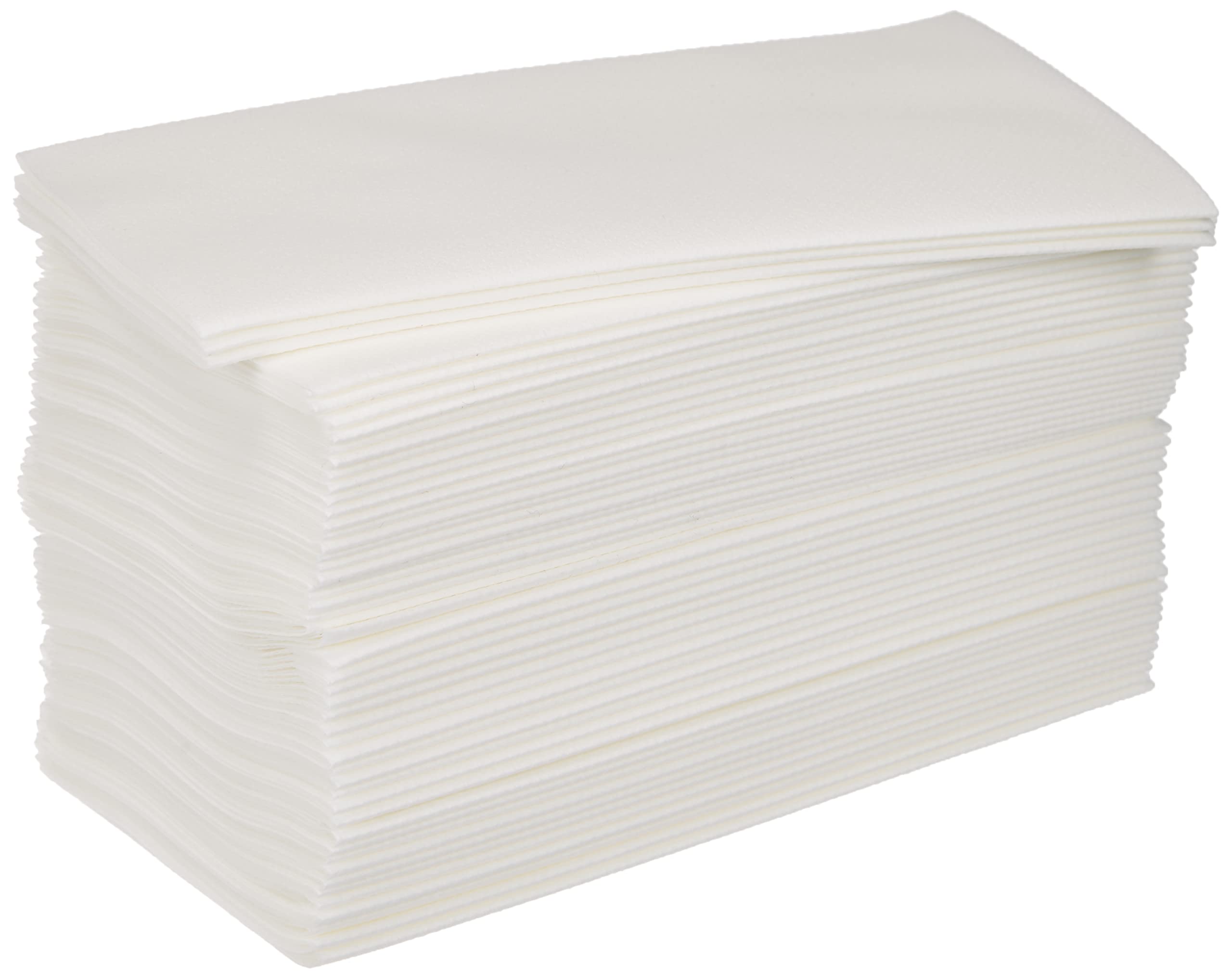 Alvotex CHIC Airlaid 50 Napkins, 1/8 Pleat Fabric-Like, Disposable Napkins, 39 x 40 cm, White