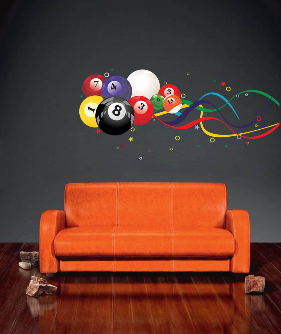 Best pool table room wall stickers