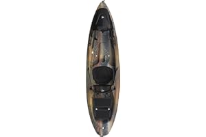 Pelican Seek 100XP - Sit on top Fishing Angler Kayak - Twin-Arched Multi-Chine Hull - Lightweight - 10 ft
