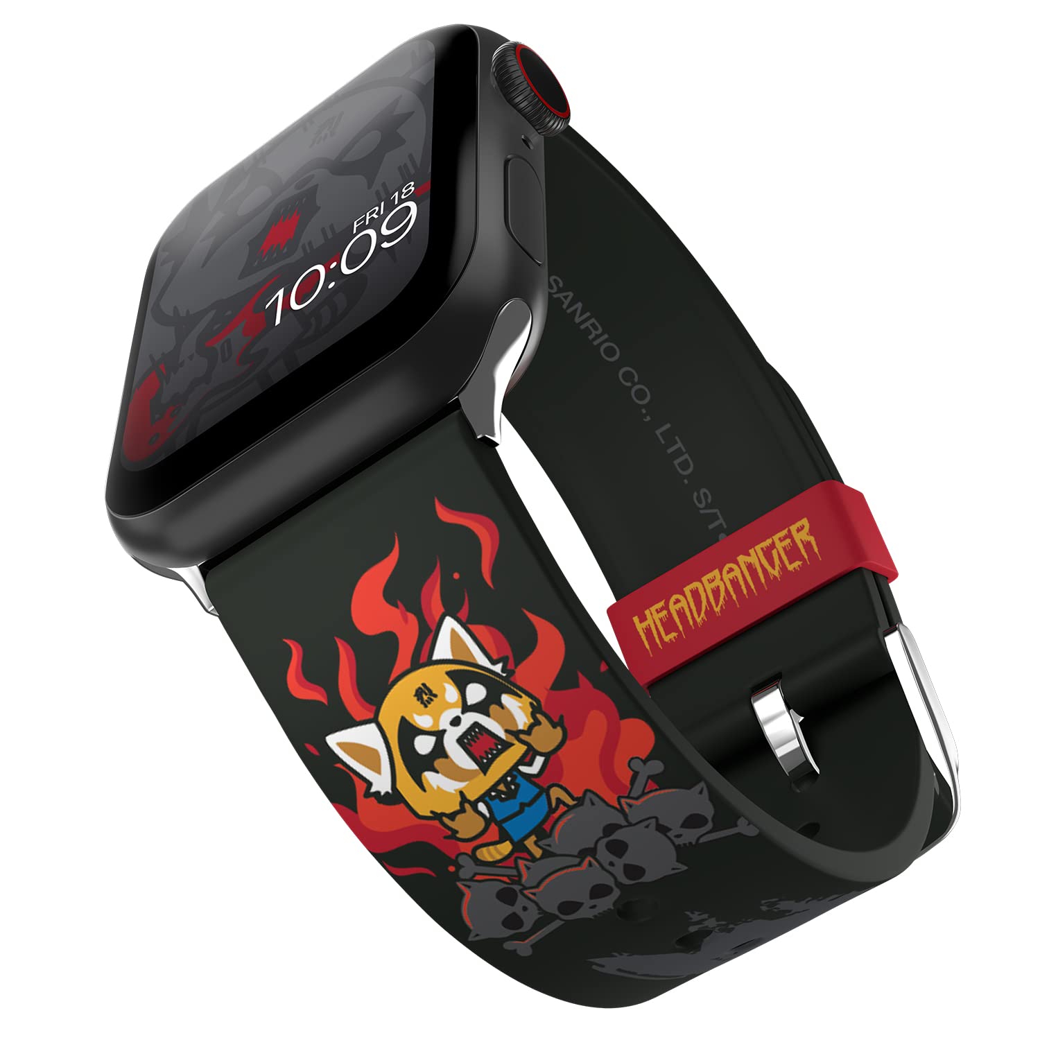Aggretsuko – Heavy Metal Smartwatch Strap - Officially Licensed, Compatible with Every Size & Series of Apple Watch (watch not included)