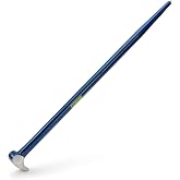 Estwing 62451 16-Inch Roll-Head Pry Bar - Heavy-Duty Chrome Alloy Steel, Bend-Resistant, Versatile Design for Construction &amp; Automotive Projects