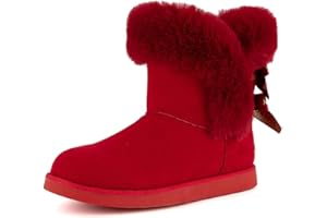 Juicy Couture Women's Slip On Winter Snow Boots Warm & Insulated Fur Lining Comfortable Fashion Booties