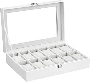 SONGMICS JWB202 - Caja de presentación para 12 Relojes ...