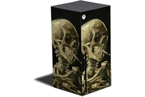 MIGHTY SKINS Skin Compatible with Xbox Series X - Skull with Cigarette | Protective, Durable, and Unique Vinyl Decal wrap Cover | Easy to Apply | Made in The USA