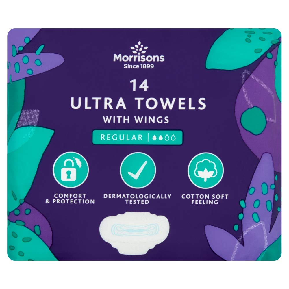 Morrisons Ultra Towel Regular Wings 14 Pack x 12