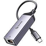 USB C to Ethernet Adapter, USB C to RJ45 Gigabit Ethernet USB 3.0 1000Mbps Aluminum Network Adapter [Designed for MacBook Pro