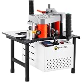 MSfullsea Woodworking Edge Bander Banding Machine Portable Edge Bander Curve Straight Edge Banding Machine Adjustable Speed 5-10m/min 110V