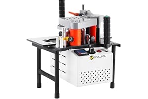 MSfullsea Woodworking Edge Bander Banding Machine Portable Edge Bander Curve Straight Edge Banding Machine Adjustable Speed 5