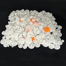 300PCS Small Motor Gears Plastic Gears for Motor RC