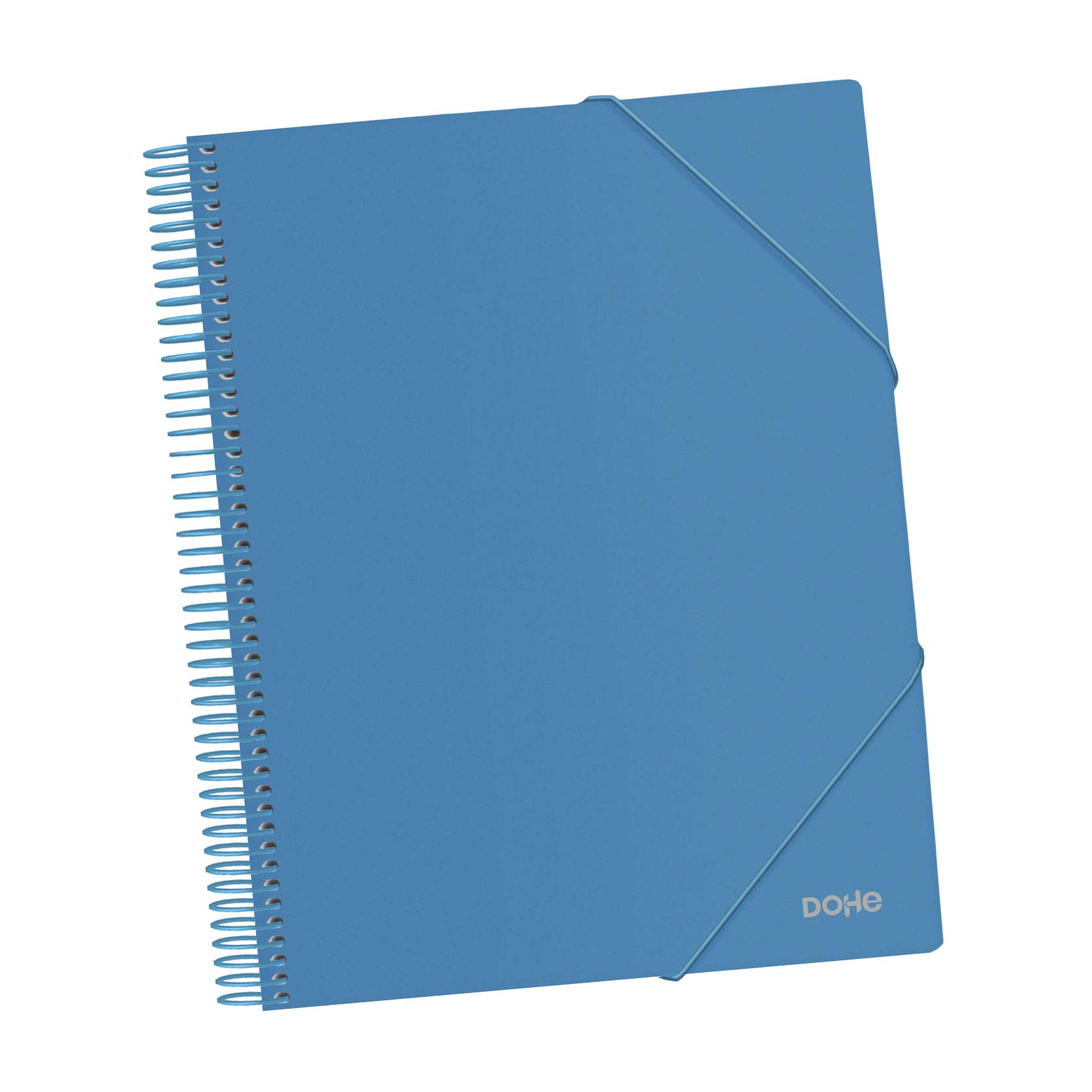 Dohe - Folder with 40 Sleeves (80 mic) A4 with Spiral - Blue