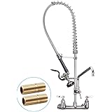Buy Imlezon Commercial Sink Faucet With Pull Down Sprayer 8 Center