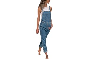 GKASA Bib Overalls Rompers for Women Skinny Denim Casual Stretch Jeans Jumpsuit Loungewear