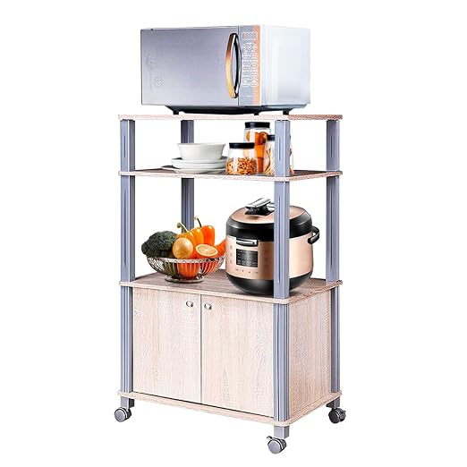 COSTWAY - Estantería para microondas, con Ruedas: Amazon.es ...