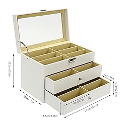 Eapmic 3 layer 18 Slots Eyeglass Sunglass Storage