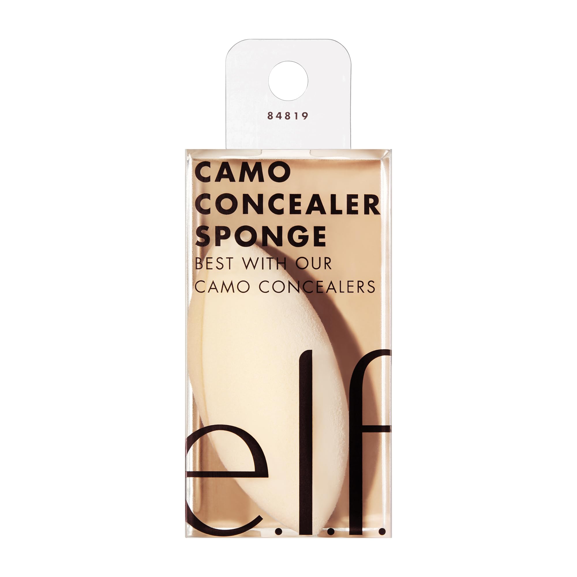 e.l.f. Camo Concealer Sponge, Soft, Dual-Pointed, Versatile, Washable, Reuseable, Easy To Use, Blends, Complements 16HR Camo Concealer, Wet or Dry Product