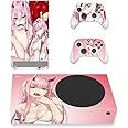 Vanknight XB Series S Slim Console Controllers Skin Decals Hot Anime Girl Vinyl Stickers Wrap for XB Series S Console Sexy Girl