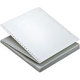 TOPS Continuous Computer Paper, 2-Part Carbonless, Removable 0.5 Inch Margins, 9.5 x 11 Inches, 1650 Sheets, White (5516)
