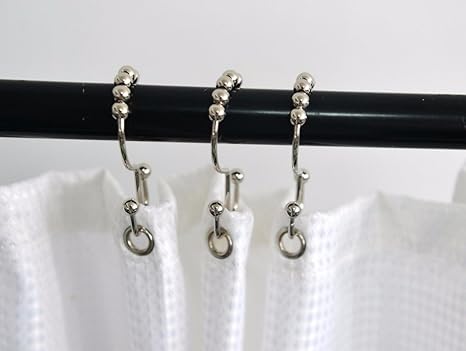 A.Monamour Duschvorhanghaken Duschvorhangringe Rostbeständige Edelstahl