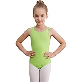 WEGETIT Leotards for Girls Gymnastics Black Sleeveless Leotard Toddler Dance Tank top Kids Ballet Bodysuit