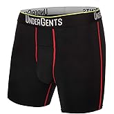 UnderGents Men's 6” Leg Boxer Brief Underwear with Horizontal Fly & Ultra-Soft Comfort