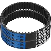 uxcell 2pcs HTD-5M Rubber Timing Belt 53 Teeth, 265mm Pitch Length x 15mm Width x 3.6mm Height, Closed Loop Pulley Timing Belt