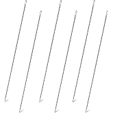 6 Pieces 10 Inch Upholstery Needles Long Straight Hand Sewing Needles Large Eye Stitching Needles for Home Upholstery Webbing Carpet Leather Canvas Repair Arts Crafts Projects