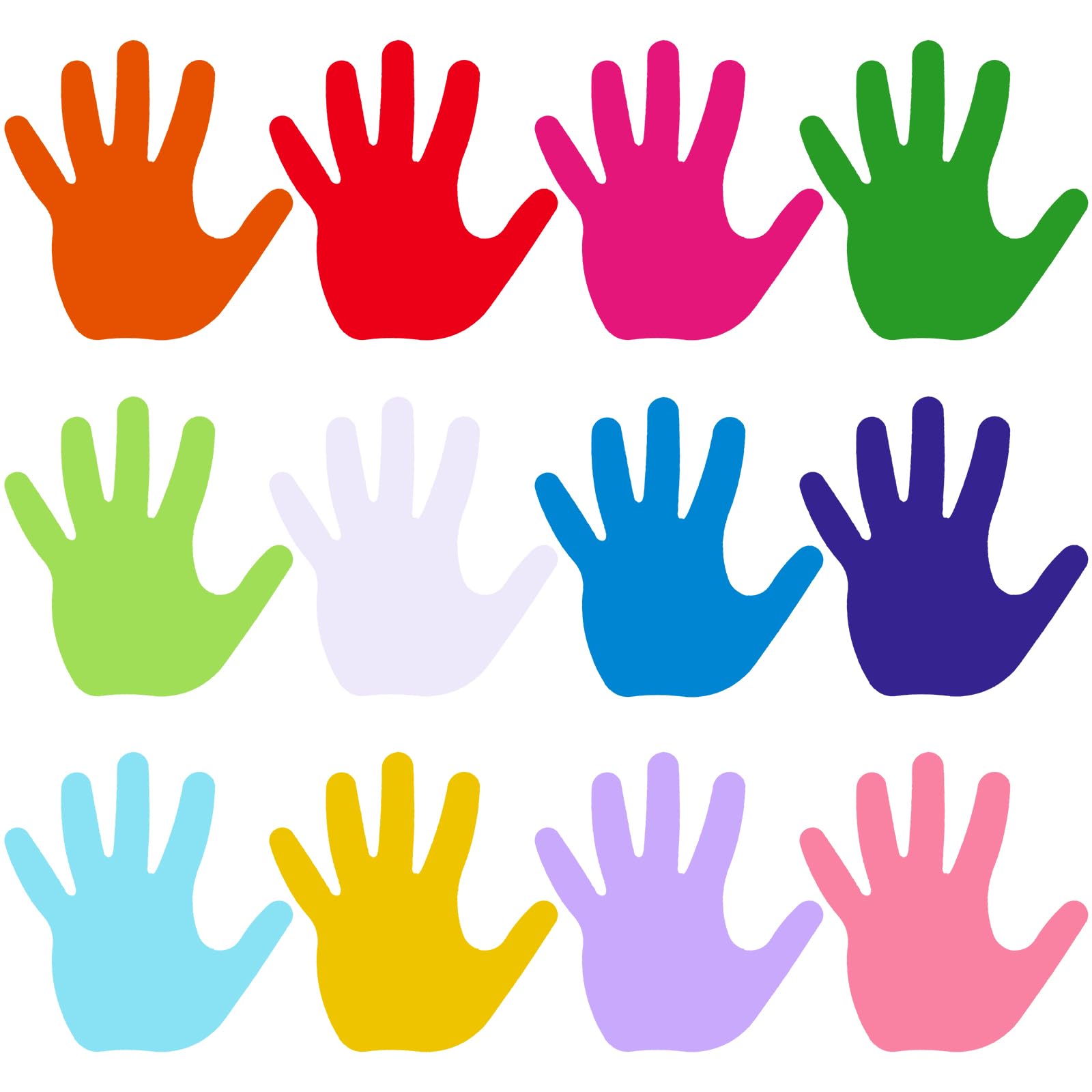 Photo 1 of Moinchore 600 Pcs Small Hand Cutouts Paper 2 Inch Assorted Color Handprint Cutouts for Bulletin Board Hand Die Cuts Paper for Back to School DIY Craft Projects Class Classroom Decor