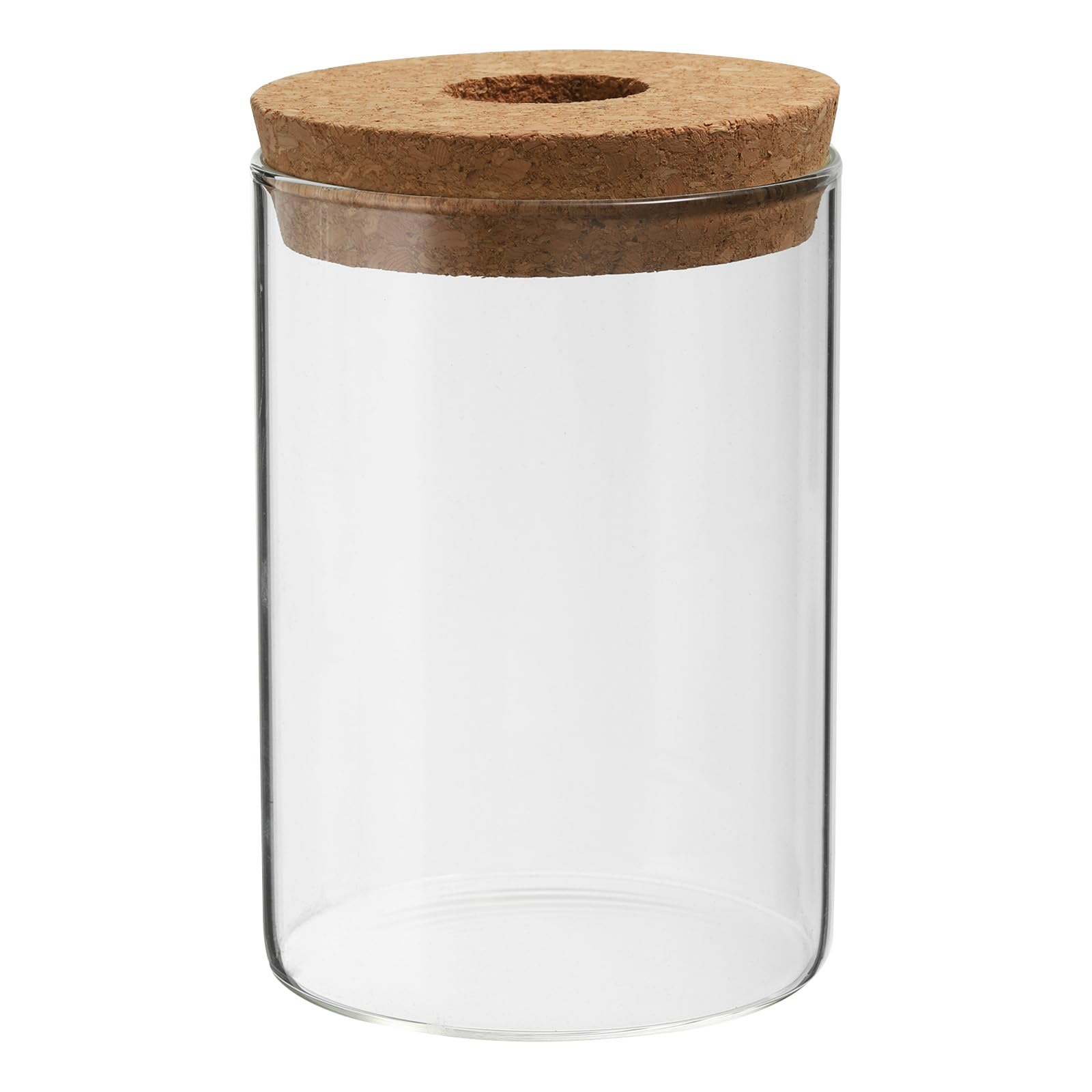 PATIKIL 4.7"x3.3" Plant Propagation Terrarium, Glass Cylinder Vase Desktop Glass Planter with Cork Stopper for Hydroponic Plants Centerpieces