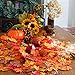 Gibot 400 Pcs Artificial Maple Leaves 4 Colors Fake Fall Leaves Silk Autumn Leaves for Weddings, Events and Thanksgiving Fall Decor