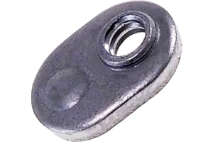 MAGIC HUB Single Tab Weld Nut with Target - Spot Weld Nuts #10-24 - Weld Nuts/Spot/Offset Hole - Low Carbon Plain Steel (50)