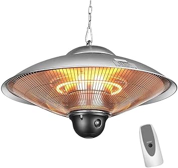 EEUK 2200W Calentador Infrarrojo Eléctrico, Colgando Paraguas