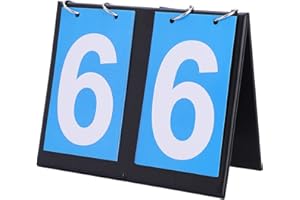 Portable Flip Sports Scoreboard Scoring Device, Two-Digit Scoreboard, Three-Digit Multi-Function Basketball Scoreboard, Used 