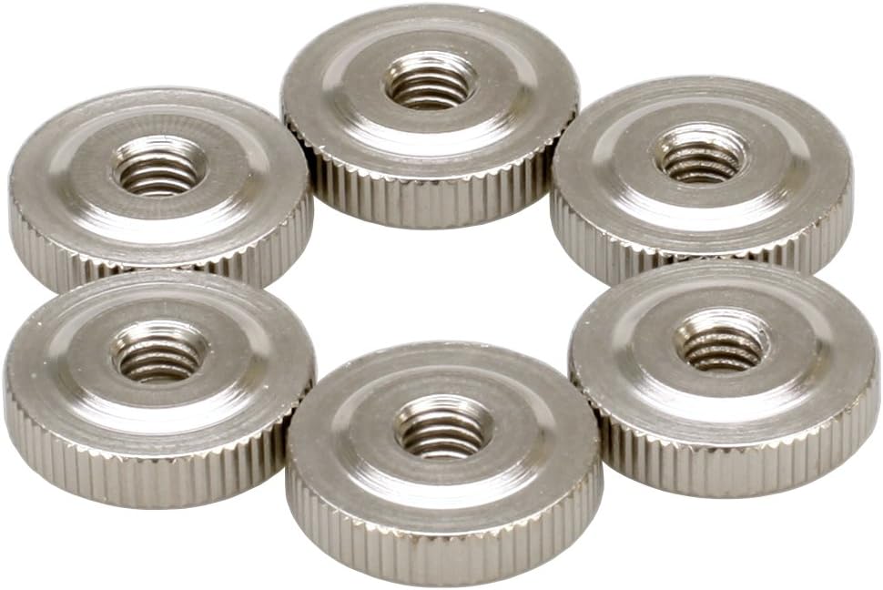 Knurled M2 Nut,Flat pcs 20 Black,Pack Nut,Zinc Thin Thumb Nut,Knurled