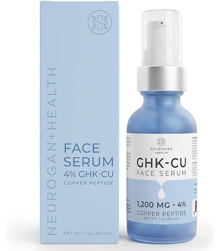 Organic Jaguar GHK-Cu Copper Peptide Serum for Face & Skin Elasticity,1 oz : Beauty & Personal Care