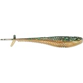 CrushCity Mooch Minnow Soft Plastic Minnow Bait, Natural Profile for Drop Shot, Jig Head &amp; Multi-Species Fishing, 4-1/2", Perch