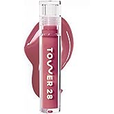 Tower 28 ShineOn Lip Gloss Jelly - Hydrating Tinted Lip Balm + Milky Gloss for Sensitive Lips - Non-Sticky + High-Shine Jelly Formula with Nourishing Oil Blend - Sesame - Mauve (0.13)