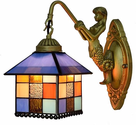 Estilo De Tiffany Lampara De Pared Casa Pequena Decoracion