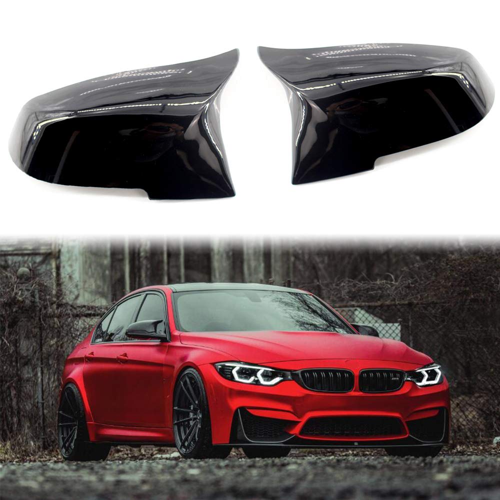 Rearview Mirror Shells Side Wing Mirror Cover Cap Bright Black Pair Fit For BMW F32 F30 F31 F33 F36