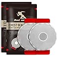 Medresq 6.6”Circle Double -Layer Chest Seal,Emergency Trauma Dressing for Open Chest Injuries and Sucking Chest Wounds.First Aid Kit IFAK Supplies (2), White