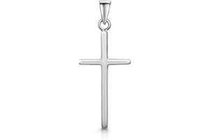 Amberta Unisex 925 Sterling Silver Cross Pendant