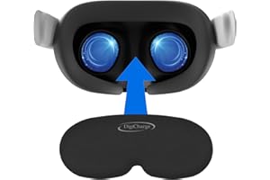 Digicharge VR Lens Cover Protector, Compatible with Meta Quest 3S, Quest 3, Quest 2, Oculus Rift S, Valve Index, Pico 4 and HP Reverb G2 (Classic), Premium Foam, Dust and Scratch Shield VR Lens Cap