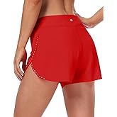 HeyNuts My Pace Running Shorts for Women, Mid Waisted Reflective Athletic Shorts Lined Workout Shorts 3"