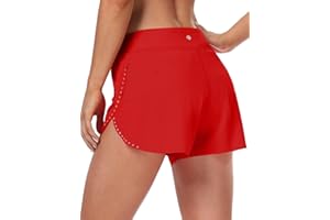 HeyNuts My Pace Running Shorts for Women, Mid Waisted Reflective Athletic Shorts Lined Workout Shorts 3"