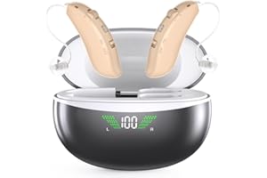 EFFEREY Hearing Aids for Seniors, 16 Channels OTC Hearing Aids with Noise Cancellation, Real Voice BTE Hearing Amplifiers for Mild to Moderate Hearing Loss