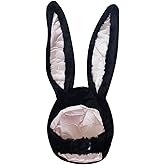 Bestjybt Plush Funny Bunny Rabbit Ears Hood Women Costume Party Hats for Cosplay Halloween
