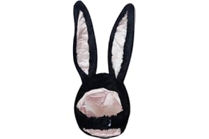 Bestjybt Plush Funny Bunny Rabbit Ears Hood Women Costume Party Hats for Cosplay Halloween