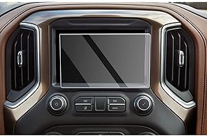 CDEFG for 2019 2020 2021 Silverado 1500 Infotainment 3 Car Touchscreen Navigation Touch Screen Protector, HD Clear Tempered G